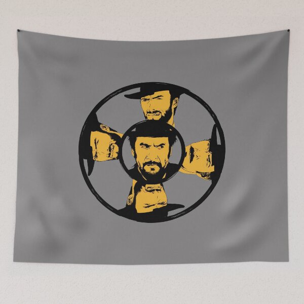 Item preview, Good Bad Ugly Trio Portrait Western Film Tee-57 designed and sold by BeatriceMenz.