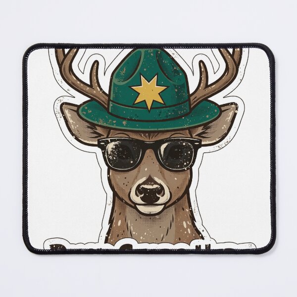 Item preview, Buck Stops Here Funny Deer Deputy Design designed and sold by Wild Shades.