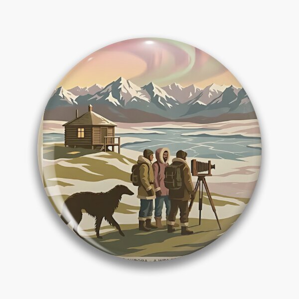 Item preview, Borzoi Northern Lights Photographer designed and sold by PictoVibe.