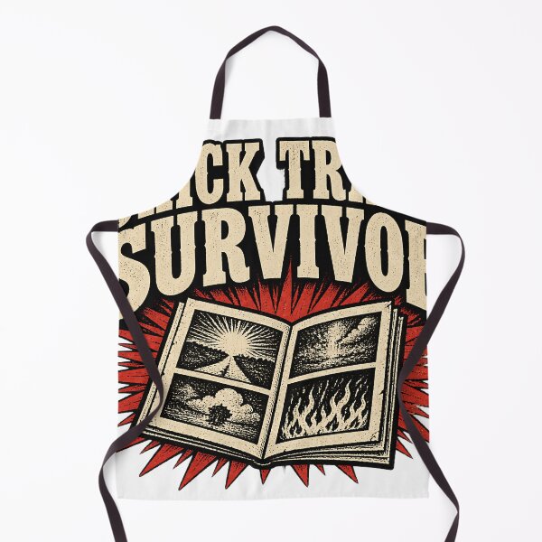 Item preview, Chick Tract Survivor Funny Exvangelical Woodcut Shirt designed and sold by GloryandFame.