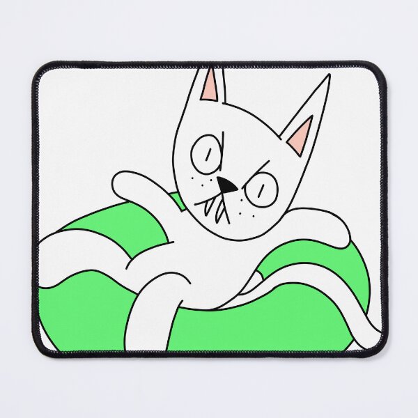 Item preview, MEAN CAT going tubing - white designed and sold by motherbrainart.