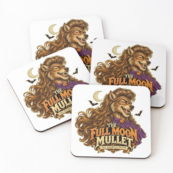 Item preview, THE HAUNTED SALON COLLECTION - THE FULL MOON MULLET designed and sold by WheelieGdArt.