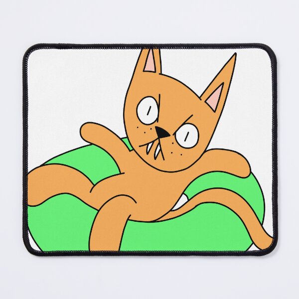 Item preview, MEAN CAT going tubing - orange designed and sold by motherbrainart.