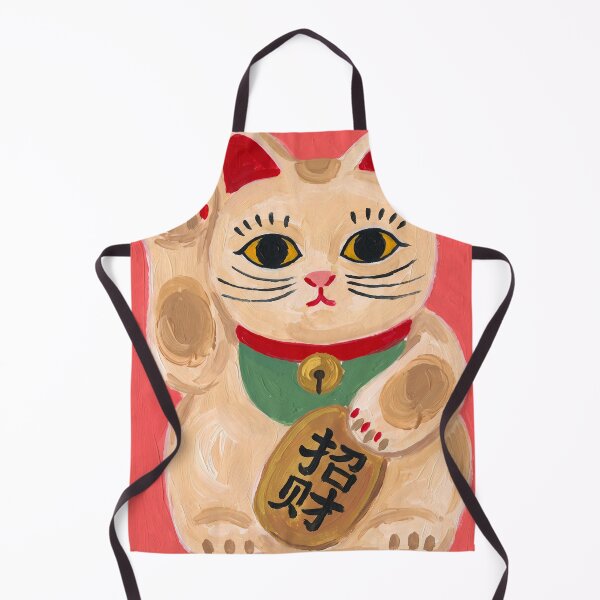 Item preview, Maneki Neko Lucky Cat Painting on Coral designed and sold by Fani*.