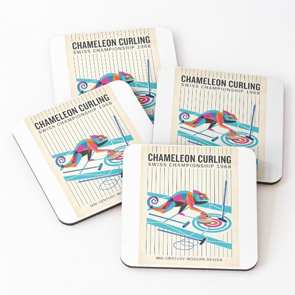 Item preview, Chameleon Curling Champion designed and sold by PictoVibe.