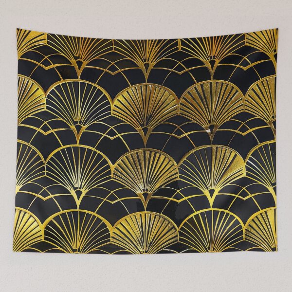 Item preview, Golden Art Deco Fan Pattern - Vintage Geometric Glamour designed and sold by DEC02.
