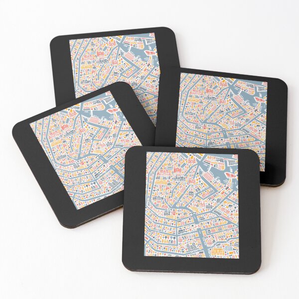 Item preview, Amsterdam-City-Map designed and sold by fajenwynde.