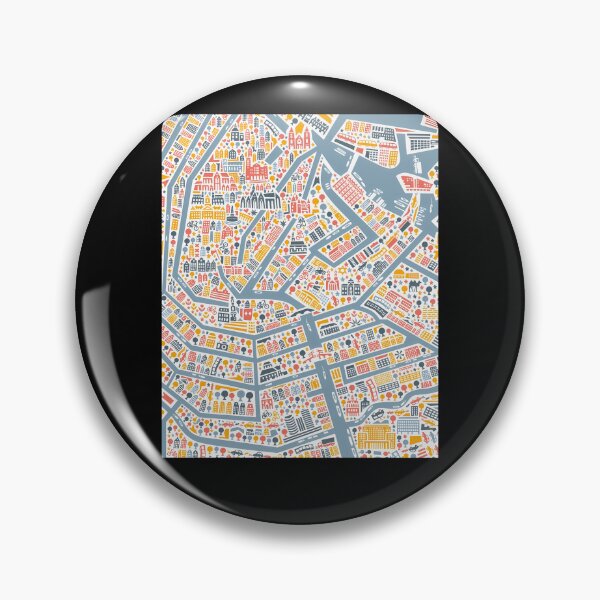 Item preview, Amsterdam-City-Map designed and sold by fajenwynde.