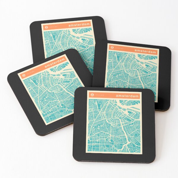 Item preview, Amsterdam-Map-(1) designed and sold by stoferken.