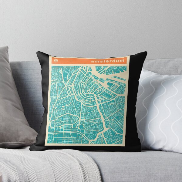 Item preview, Amsterdam-Map-(1) designed and sold by stoferken.