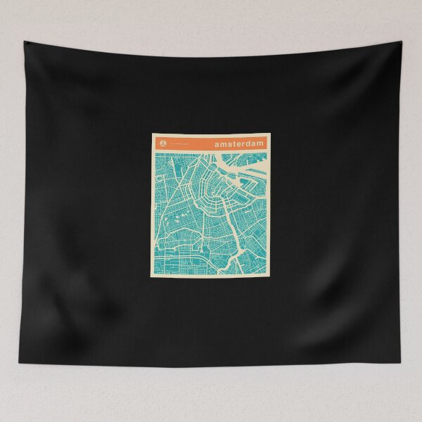 Item preview, Amsterdam-Map-(1) designed and sold by stoferken.