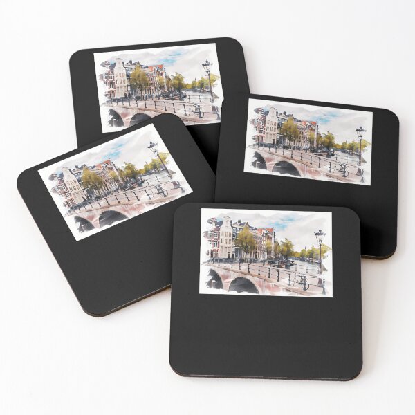 Item preview, Amsterdam-Netherlands-Watercolor designed and sold by rumseycartin.