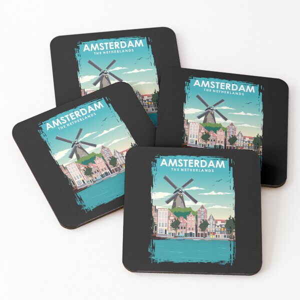 Item preview, Amsterdam-Travel-Poster designed and sold by trieryasso.