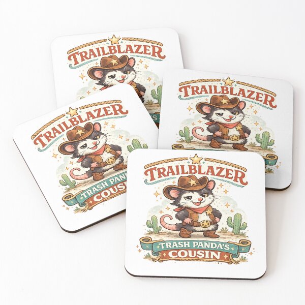 Item preview, Trailblazer Trash Panda's Cousin Funny Cowboy Opossum Western Design designed and sold by inkoutninja.