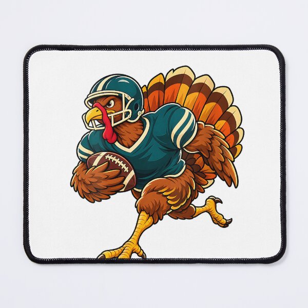 Item preview, Women's Football Turkey Funny Thanksgiving Running Cartoon Back V-Neck T-Shirt designed and sold by KeathyArt.