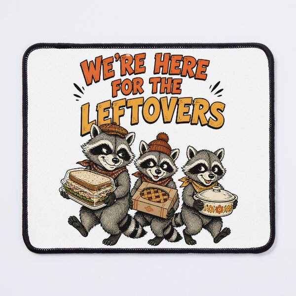 Item preview, We're Here For The Leftovers Funny Thanksgiving designed and sold by RoyesButler.