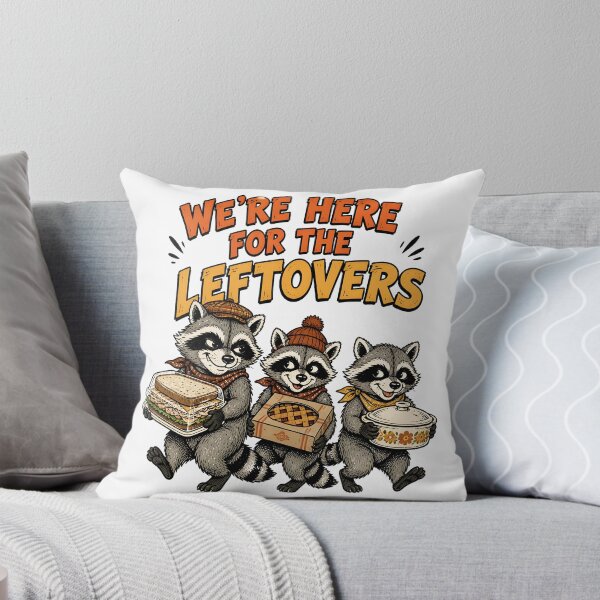 Item preview, We're Here For The Leftovers Funny Thanksgiving designed and sold by RoyesButler.