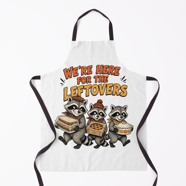 Item preview, We're Here For The Leftovers Funny Thanksgiving designed and sold by RoyesButler.