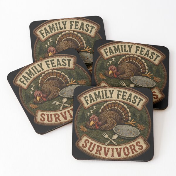 Item preview, Family Feast Survivors Funny Thanksgiving Coma designed and sold by RoyesButler.