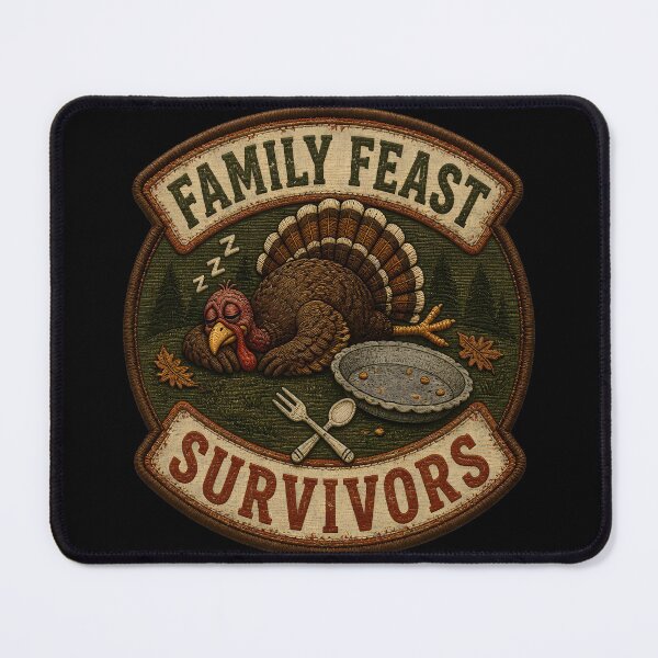 Item preview, Family Feast Survivors Funny Thanksgiving Coma designed and sold by RoyesButler.