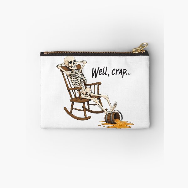 Item preview, well crap skeleton beer spill funny humor designed and sold by JasonsSpider.