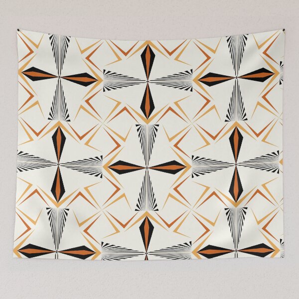 Item preview, Weaves of Autumn designed and sold by Space & Care - Art Deco GeoMetrica.