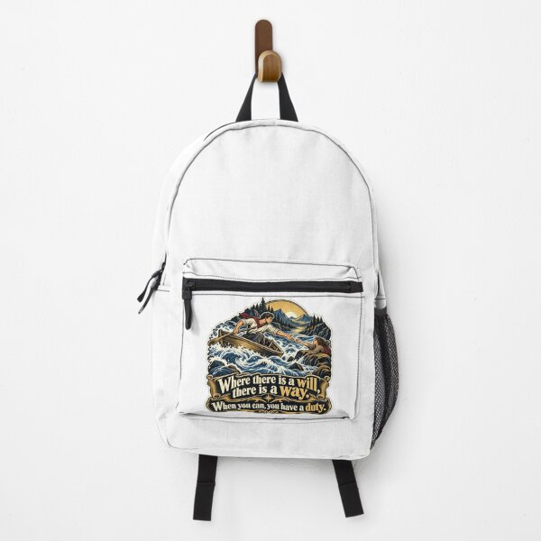 Item preview, Where There Is a Will Rower Rescuing a Stranger designed and sold by DesignArtEmpire.