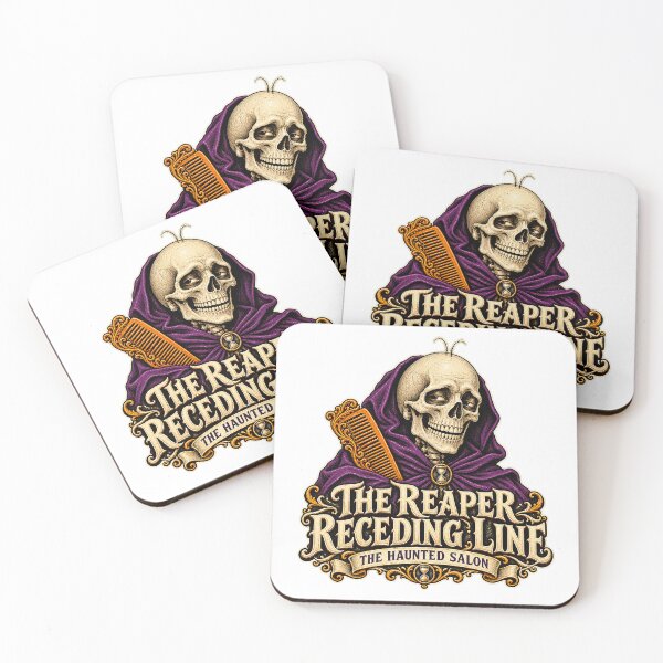 Item preview, THE HAUNTED SALON COLLECTION - THE REAPER RECEDING LINE designed and sold by WheelieGdArt.