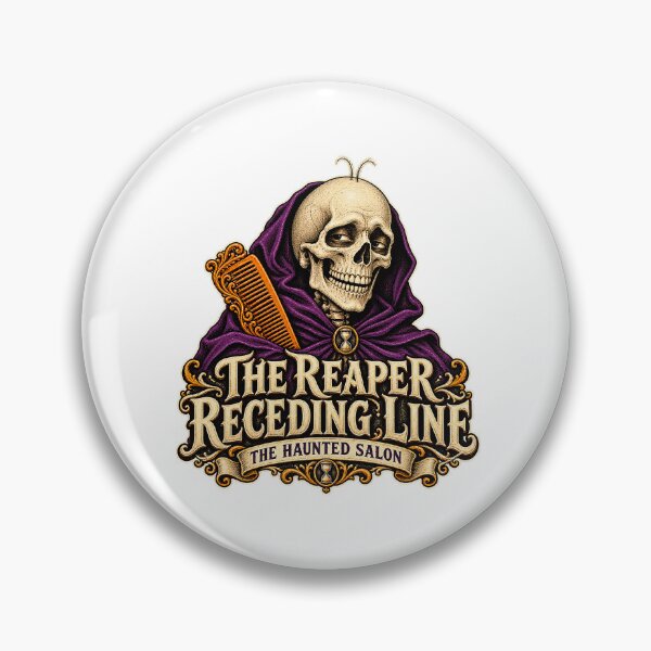 Item preview, THE HAUNTED SALON COLLECTION - THE REAPER RECEDING LINE designed and sold by WheelieGdArt.