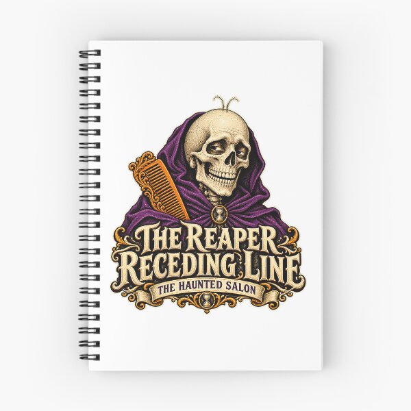 Item preview, THE HAUNTED SALON COLLECTION - THE REAPER RECEDING LINE designed and sold by WheelieGdArt.