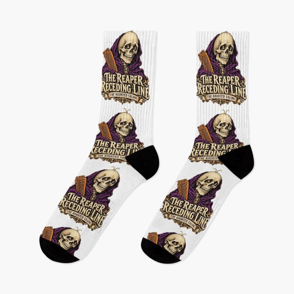 Item preview, THE HAUNTED SALON COLLECTION - THE REAPER RECEDING LINE designed and sold by WheelieGdArt.