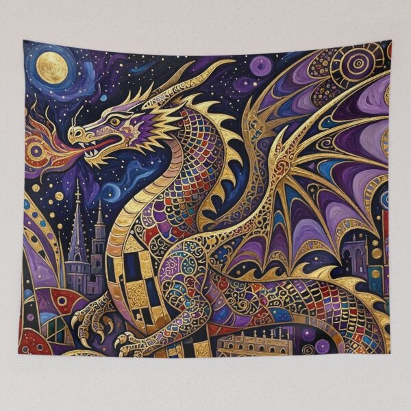 Item preview, Colorful Dragon Art designed and sold by TheDarkWardrobe.