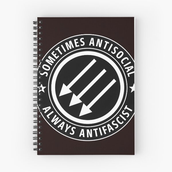 Aperçu de l'œuvre Parfois antisocial, toujours antifasciste, emblème créée et vendue par AXA-Walahada.