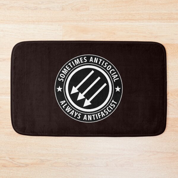Item preview, Sometimes Antisocial Always Antifascist Emblem designed and sold by AXA-Walahada.