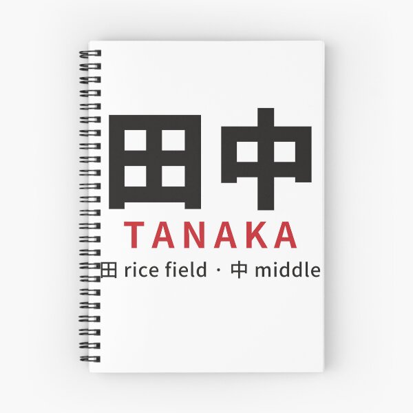 Item preview, Tanaka (田中) Japanese Last Name in Kanji – Rice Field + Middle – Family Name Gift designed and sold by KotobaDesignJP.