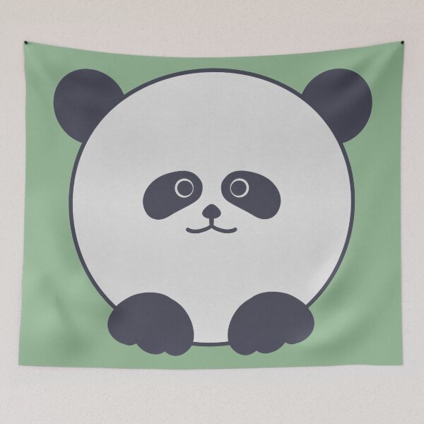 Item preview, Cute Minimalist Black and White Panda designed and sold by tammist.