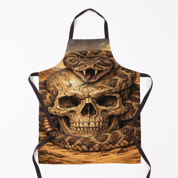 Item preview, rattlesnake and skull designed and sold by pksart1.