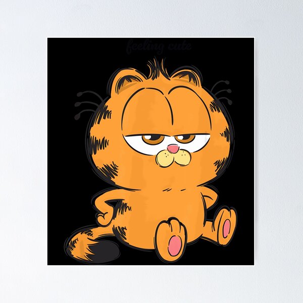 Item preview, Feeling Cute Moody Chibi Pose Classic Kitty Illustration designed and sold by rebmanst.