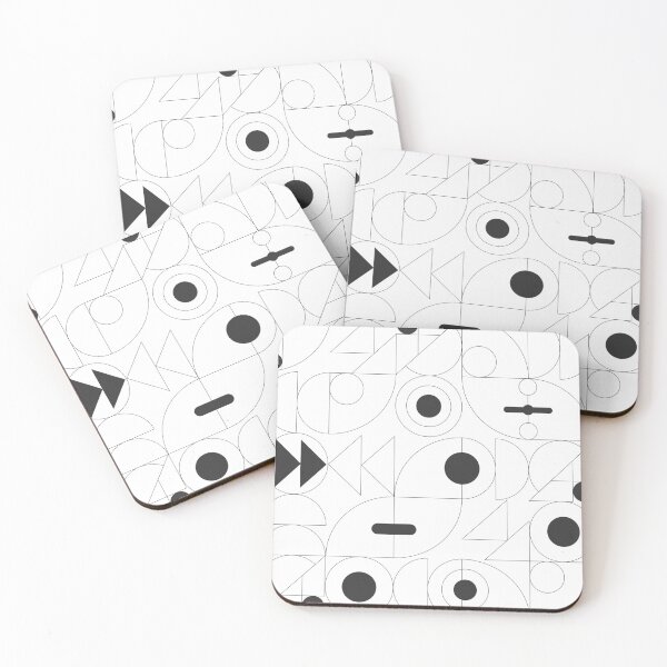 Item preview, transparent vintage geometric line style bauhaus  designed and sold by Print_This_Out.