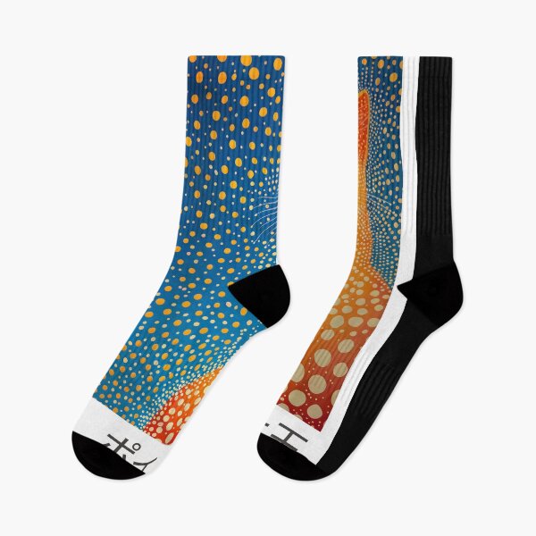 Item preview, Inspired by Yayoi Kusama Orange Cat Poster, 1975 Queen of Dots Art Print, Polka Dot Cat Wall Decor designed and sold by HappyGrandmaUB.