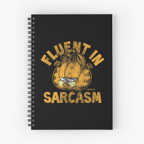 Item preview, Fluent In Sarcasm Distressed Cartoon Cat Grumpy Pet Lover designed and sold by rebmanst.