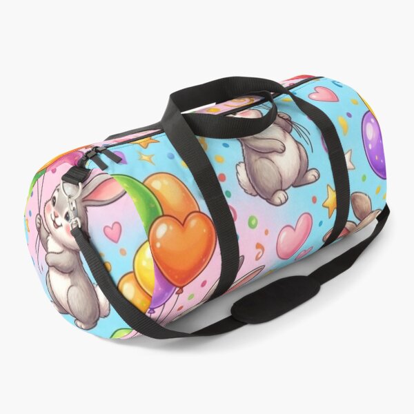 Item preview, Cute Bunny Rabbits Balloons Nursery Bedding Seamless Pattern designed and sold by Shivora Studio.