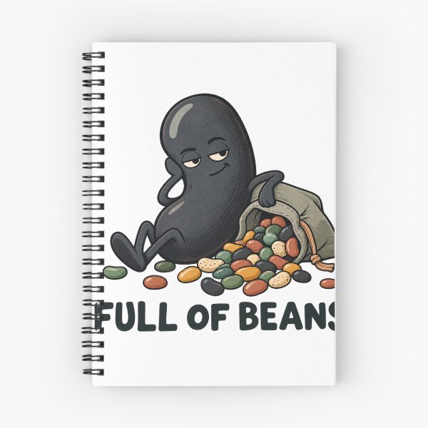 Item preview, Full of Beans Funny Bean Character Food Pun designed and sold by haitrieuic96.