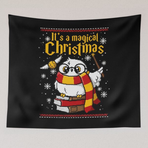 Item preview, Owl Magical Ugly Christmas Wizard Fantasy Novel  designed and sold by tesslstmoved.