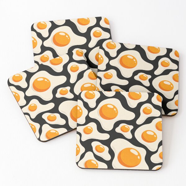 Item preview, Retro Fried Egg Pattern designed and sold by orange-grape.