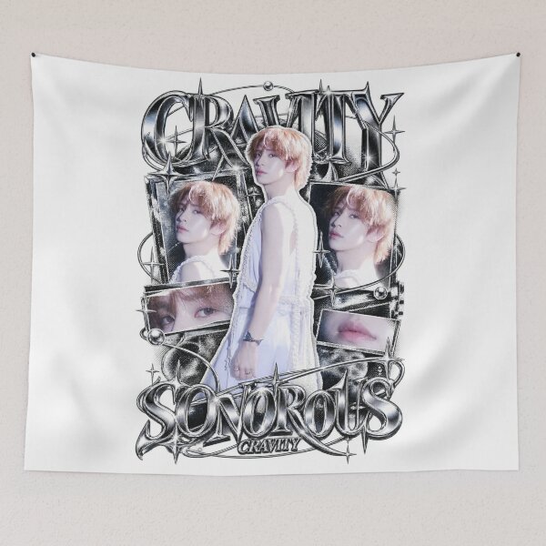 Item preview, CRAVITY Allen SONOROUS Glitch Chrome Artwork designed and sold by Valeree Store.