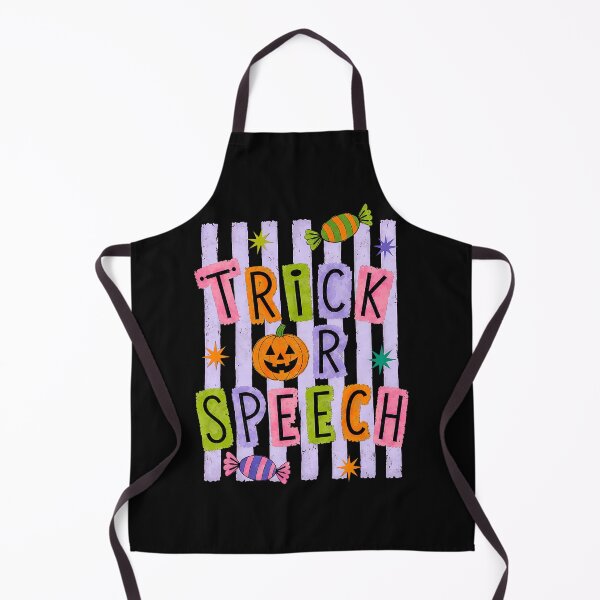 Item preview, ¿Truco o discurso? Terapeuta del habla espeluznante de Halloween designed and sold by khdmalakarak.