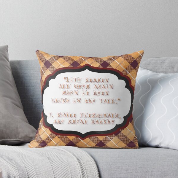 Item preview, “Life starts all over again when it gets crisp in the fall.” — F. Scott Fitzgerald, The Great Gatsby designed and sold by Spike The Punch Design Co..