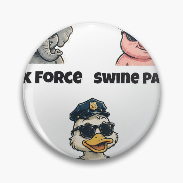 Item preview, Quack Down On Crime / Swine Patrol / Tusk Force — Law Enforcement Animal Sticker Pack designed and sold by Wild Shades.
