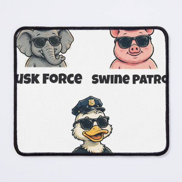 Item preview, Quack Down On Crime / Swine Patrol / Tusk Force — Law Enforcement Animal Sticker Pack designed and sold by Wild Shades.
